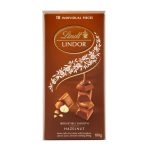 Lindt Lindor Chocolate Con Leche Y Avellanas Con Relleno Suave De Chocoalte Con Leche 100 Gramos