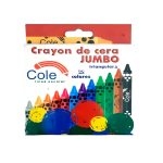 Cole Crayones de Cera Jumbo Triangular 12 Colores