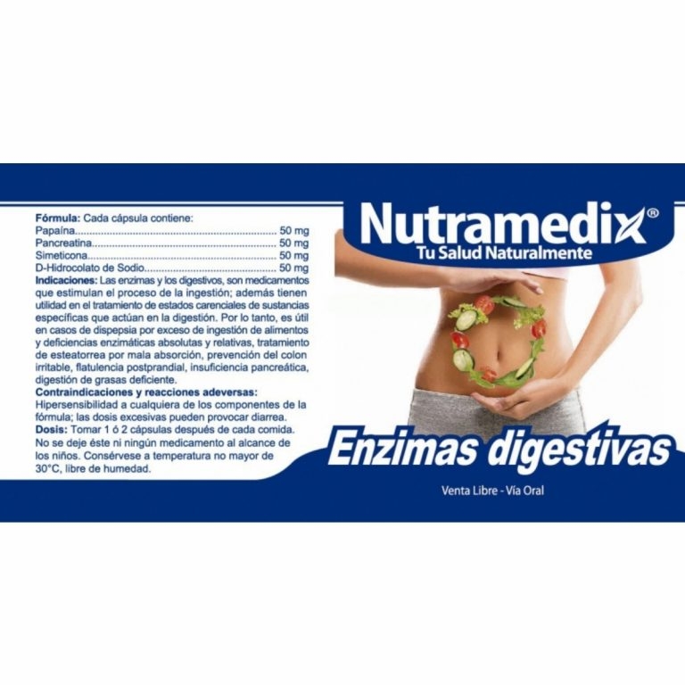 Nutramedix Enzimas Digestivas x 90 perlas - Kemik Guatemala