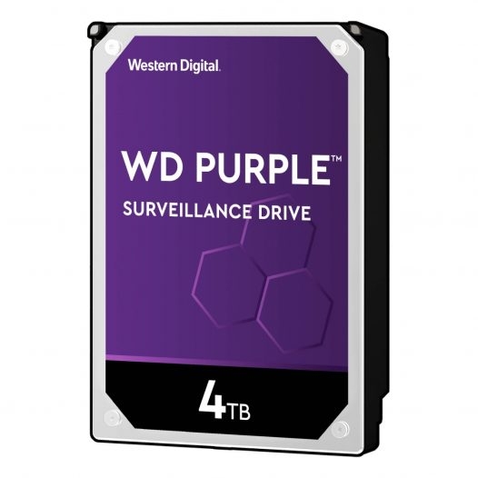 Western Digital Disco Duro para Vigilancia 3.5" Purple 4TB 5400RPM SATA III