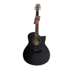 Liverpool AF17C-GA-BK Guitarra Acústica de 41″ Cuerdas Metálicas Negro
