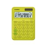 Casio MS-20UC-LB Calculadora Mini de Escritorio de 12 Dígitos Amarillo