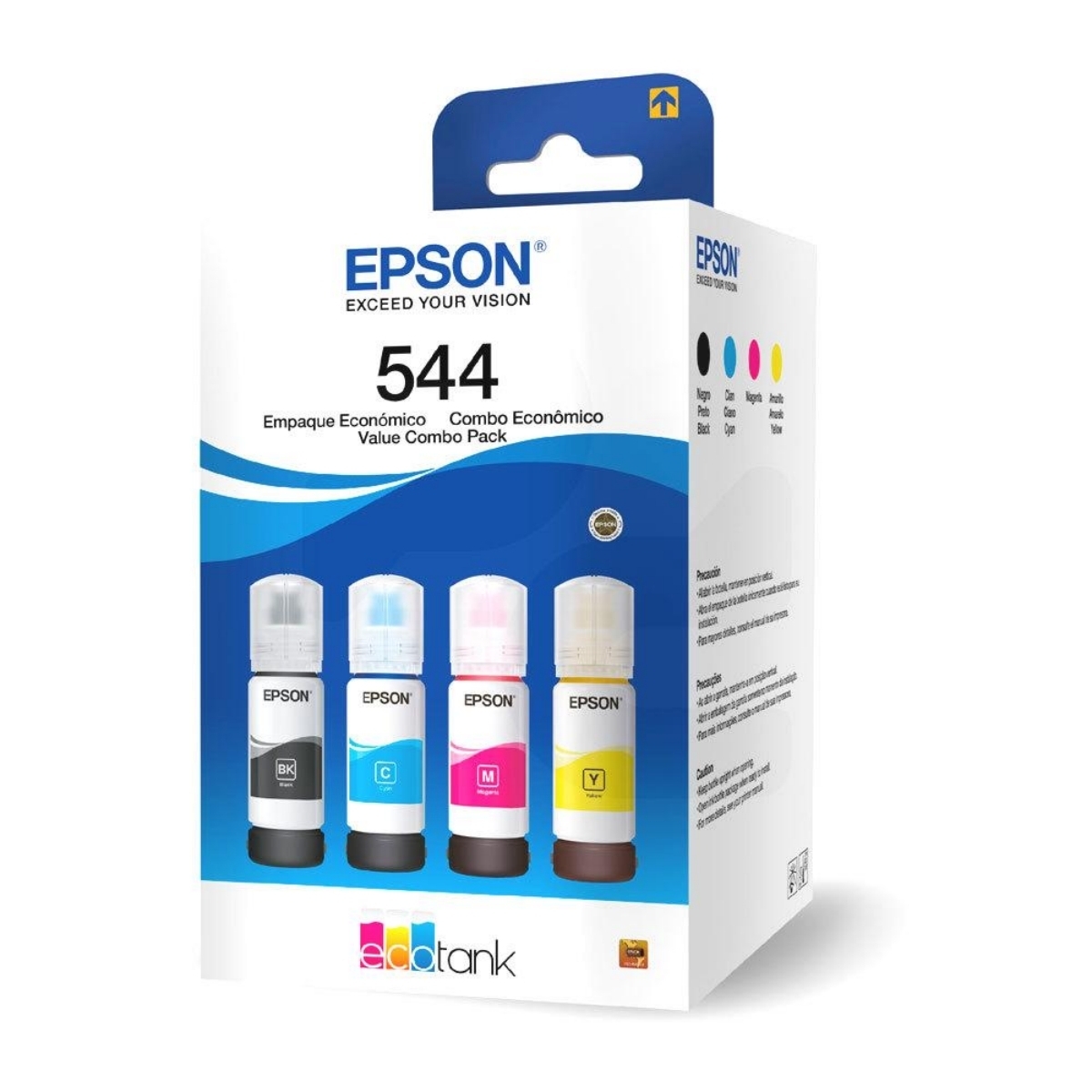 Epson Set Completo Botellas De Tinta T544 Colores Y Negro 65ml Cu Kemik Guatemala 2568