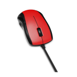 Maxell Mowr-101 Mouse Óptico Alámbrico de 1000 DPI Rojo
