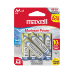 Maxell LR06 pack de 6 Baterías AA Alcalinas
