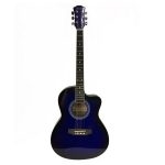 Valenciana Guitarra Acústica 39" Azul con Funda