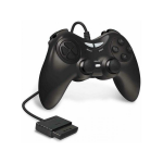 Control para PlayStation 2 con Cable Negro