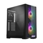 Lian Li Case Gaming Lancool-215 RGB, Vidrio Templado, ATX Negro (Sin fuente)
