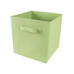 Basic Living Cubo Organizador De Tela 28x28x28cm Color Verde