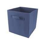 Basic Living Cubo Organizador De Tela 28x28x28cm Color Azul