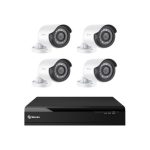 Steren Kit De 4 Cámaras De Seguridad CCTV Con DVR Pentahíbrido + Disco Duro Y Monitoreo Por Internet