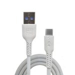 Cable USB Tipo C Universal 1 Metro Blanco