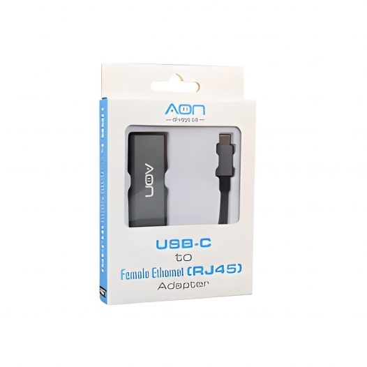 Aon Adaptador USB-C A RJ45 Negro