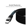 Argom Cable de Carga USB Tipo C a Tipo C Nylon 65W Dura Speed ​​1.8 Metros Negro