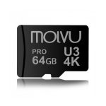 Molvu Memoria MicroSD 64GB UHS U3 para Grabación 4K